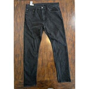 Levi’s Premium 512 Men’s Slim Taper Jeans Black W33 L32 Stretch Denim